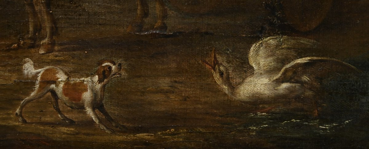 Peasant Village Oil On Canvas - Holland 17th Century-photo-1